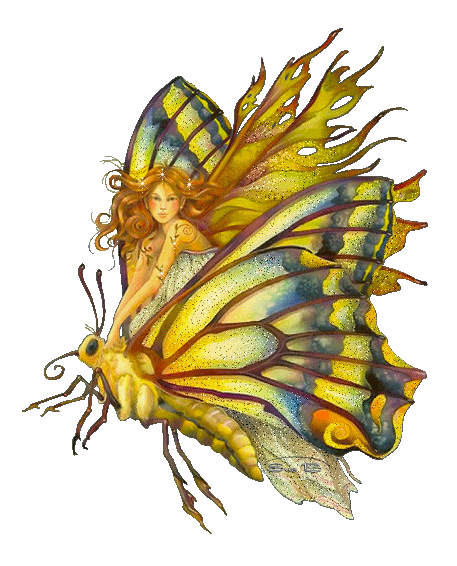 Belle femme papillon